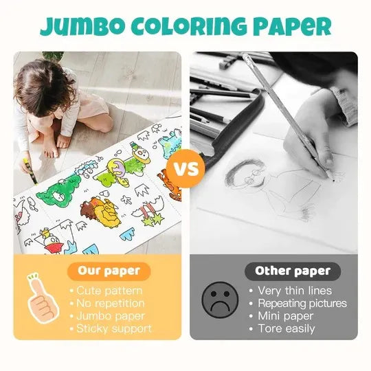 3-Meter Kids Coloring Roll