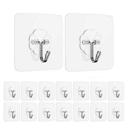 Transparent Adhesive Wall Hooks