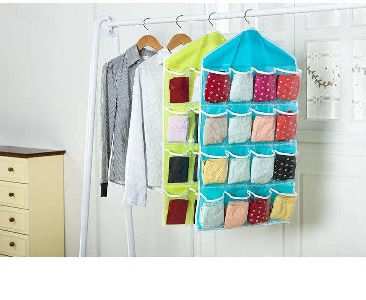 Hanging Multi-Pocket Transparent Storage Organizer