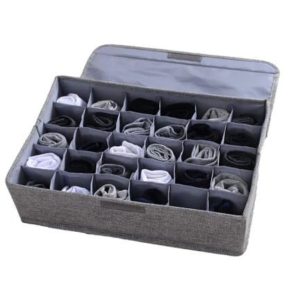 24-Grid Foldable Fabric Organizer Box