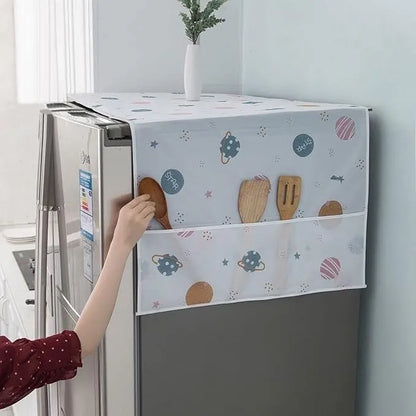 Fridge Top Cover With Side Pockets