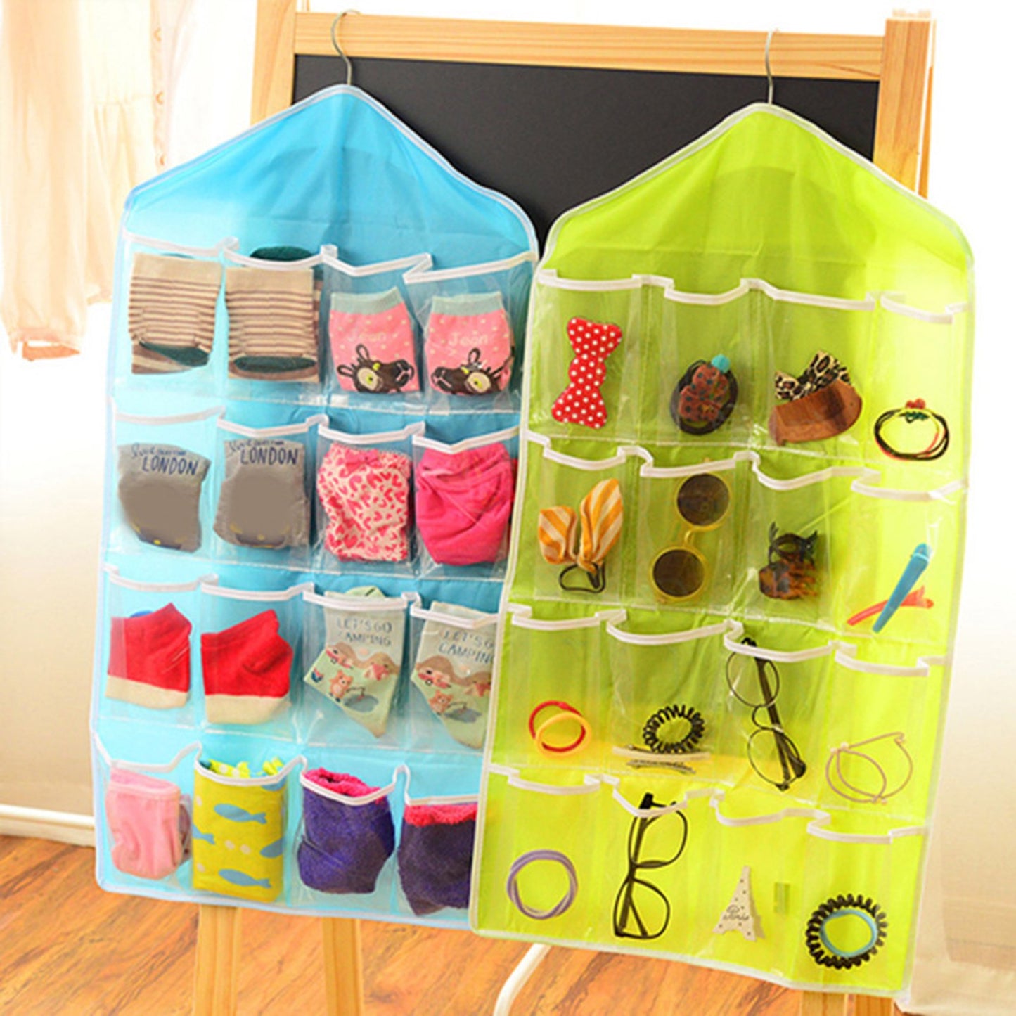 Hanging Multi-Pocket Transparent Storage Organizer