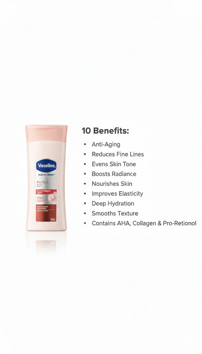 Vaseline - Healthy Bright Perfect 10 Pro-Age Repair Lotion